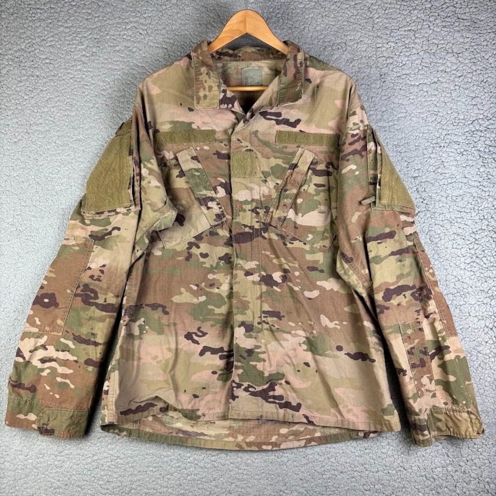 US Military OCP Combat Uniform Coat Size Large Long FR Camo 8415-01-598-9998